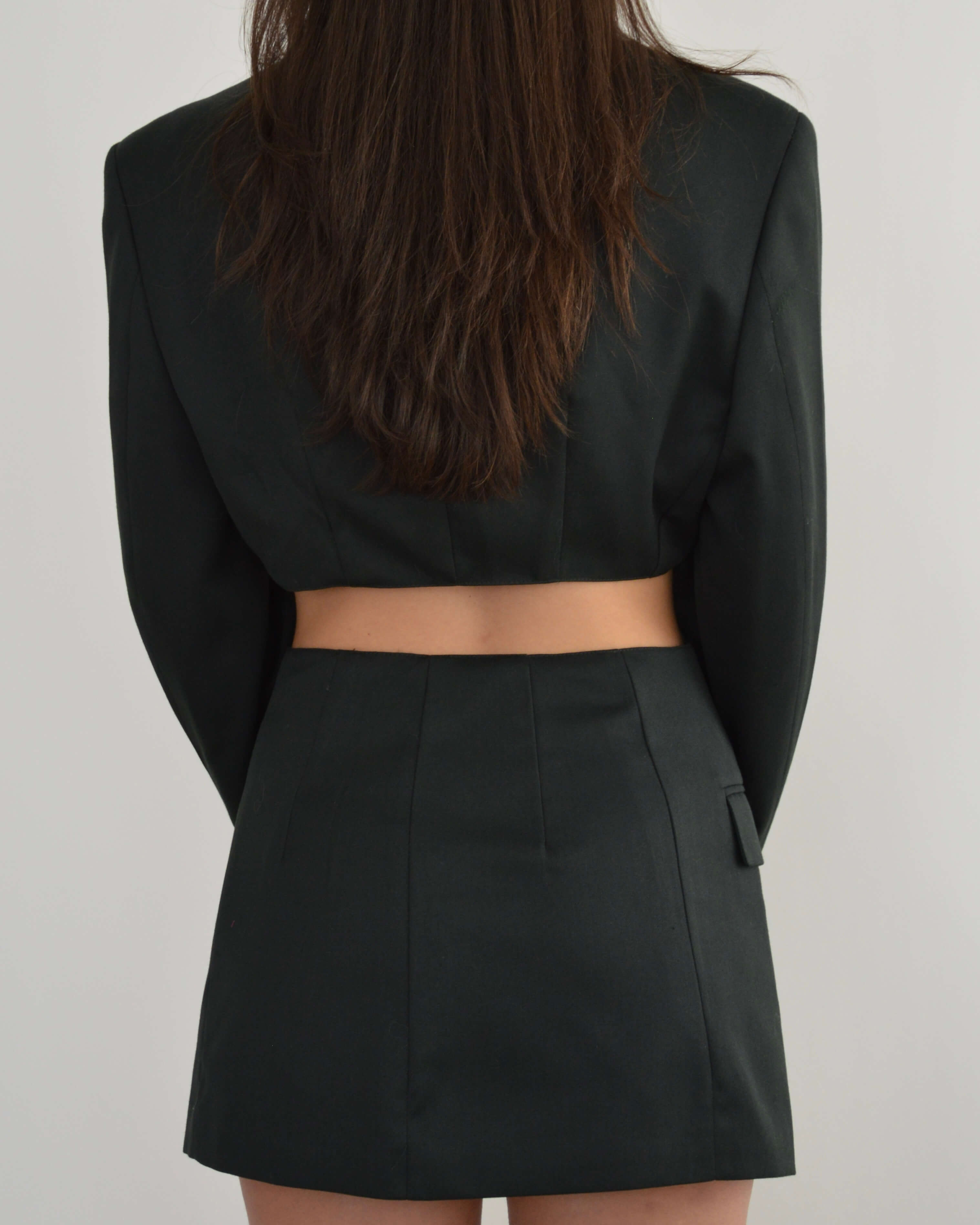 Blaset - Boutons dorés vert bouteille (XS/S)