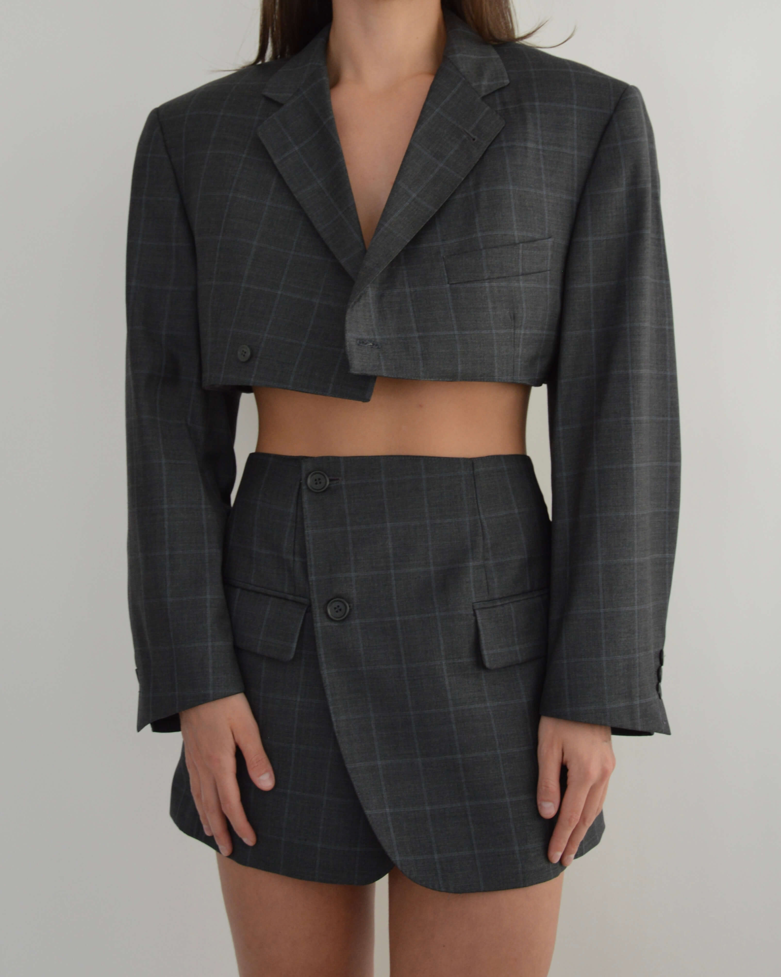 Blaset - Gris carré bicolore (S/M)