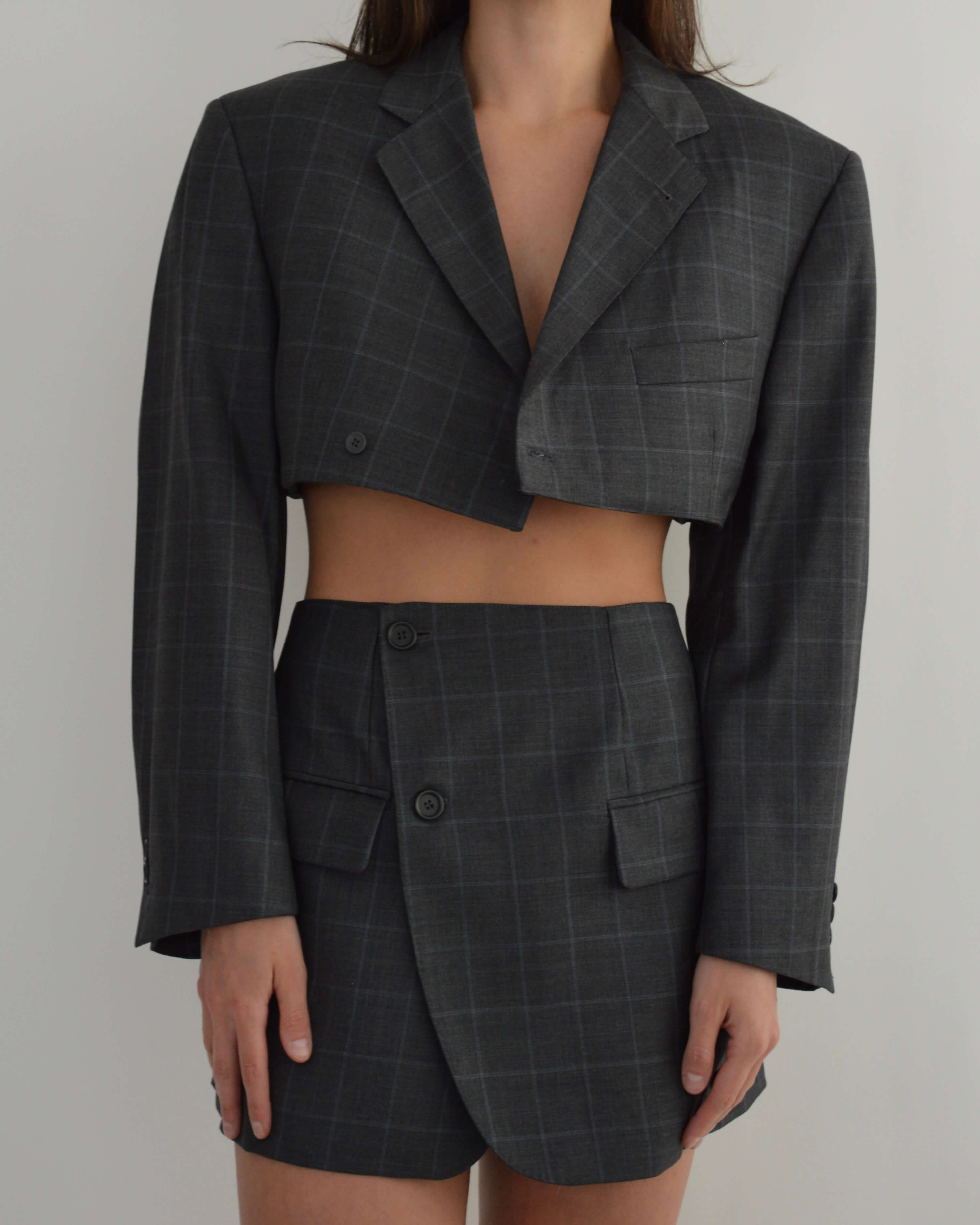 Blaset - Gris carré bicolore (S/M)