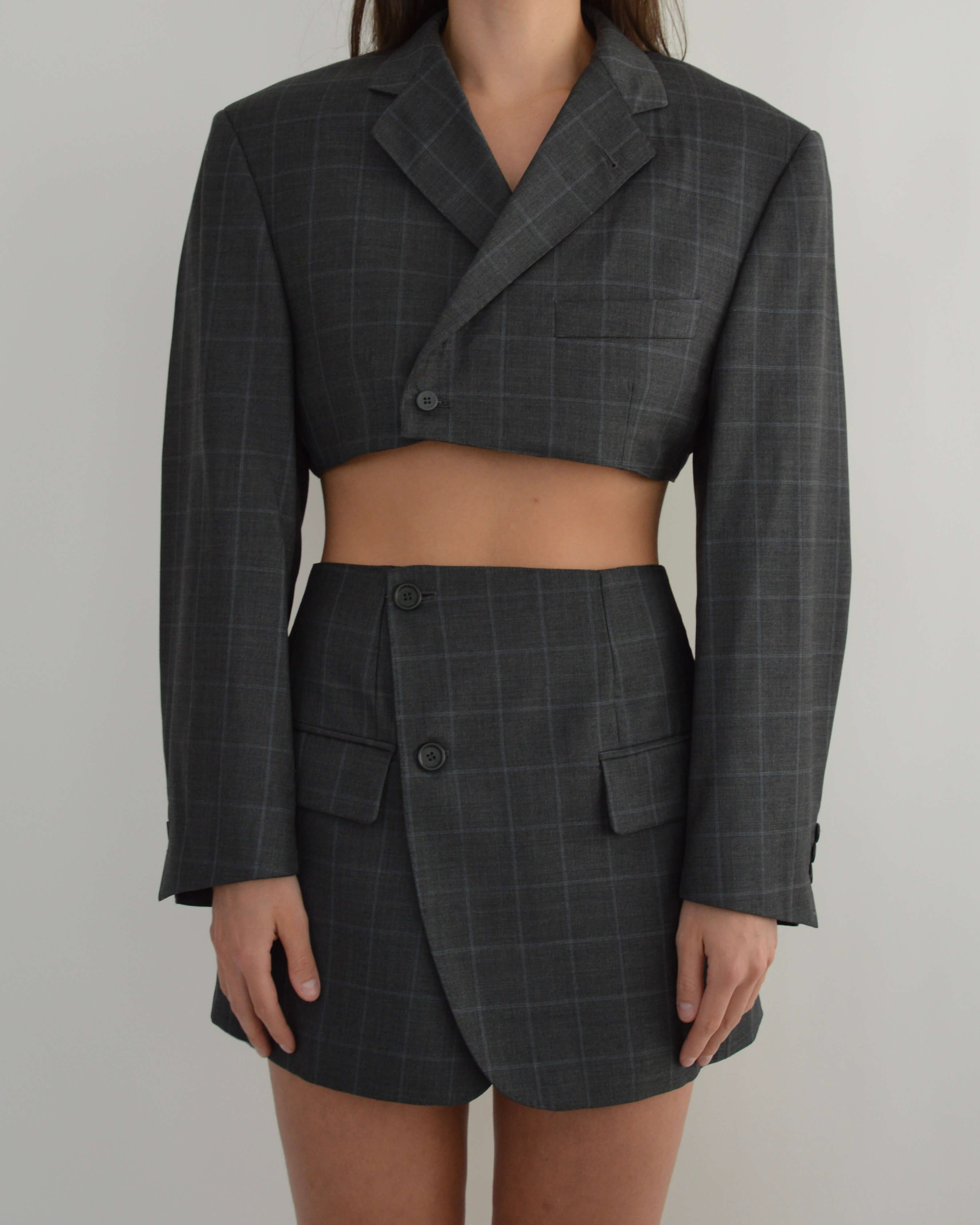 Blaset - Gris carré bicolore (S/M)