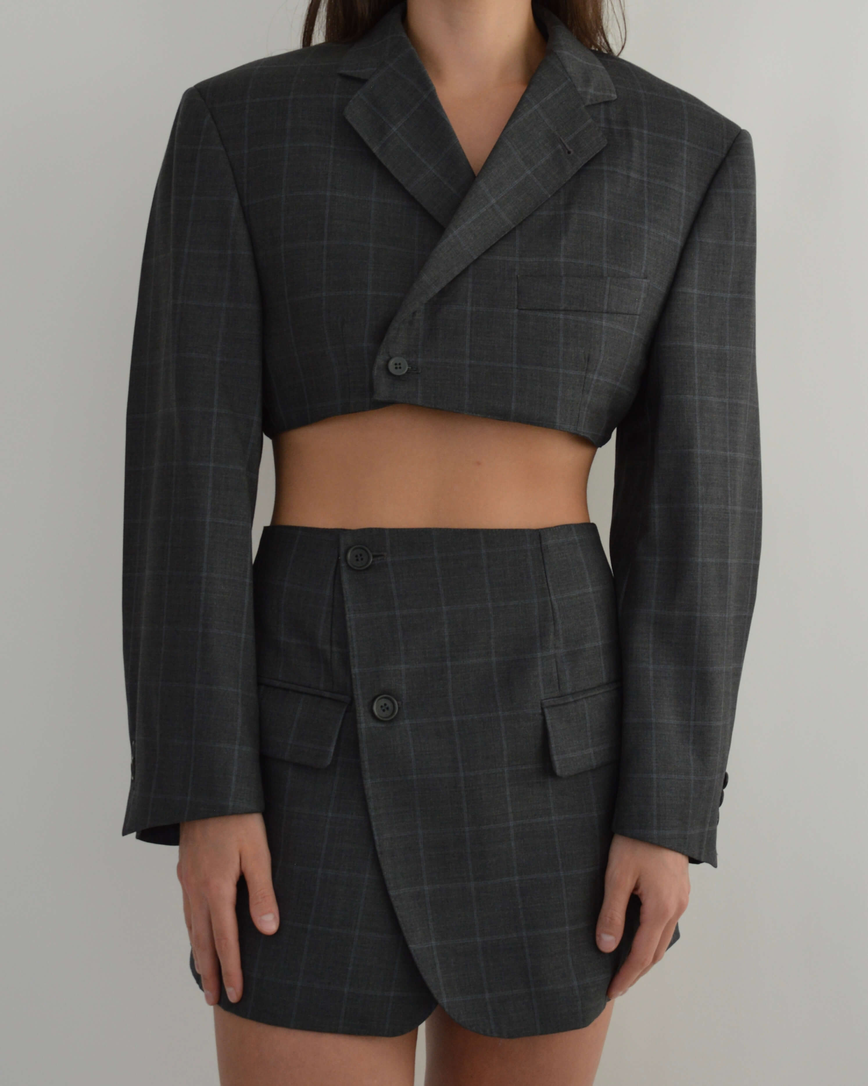 Blaset - Gris carré bicolore (S/M)