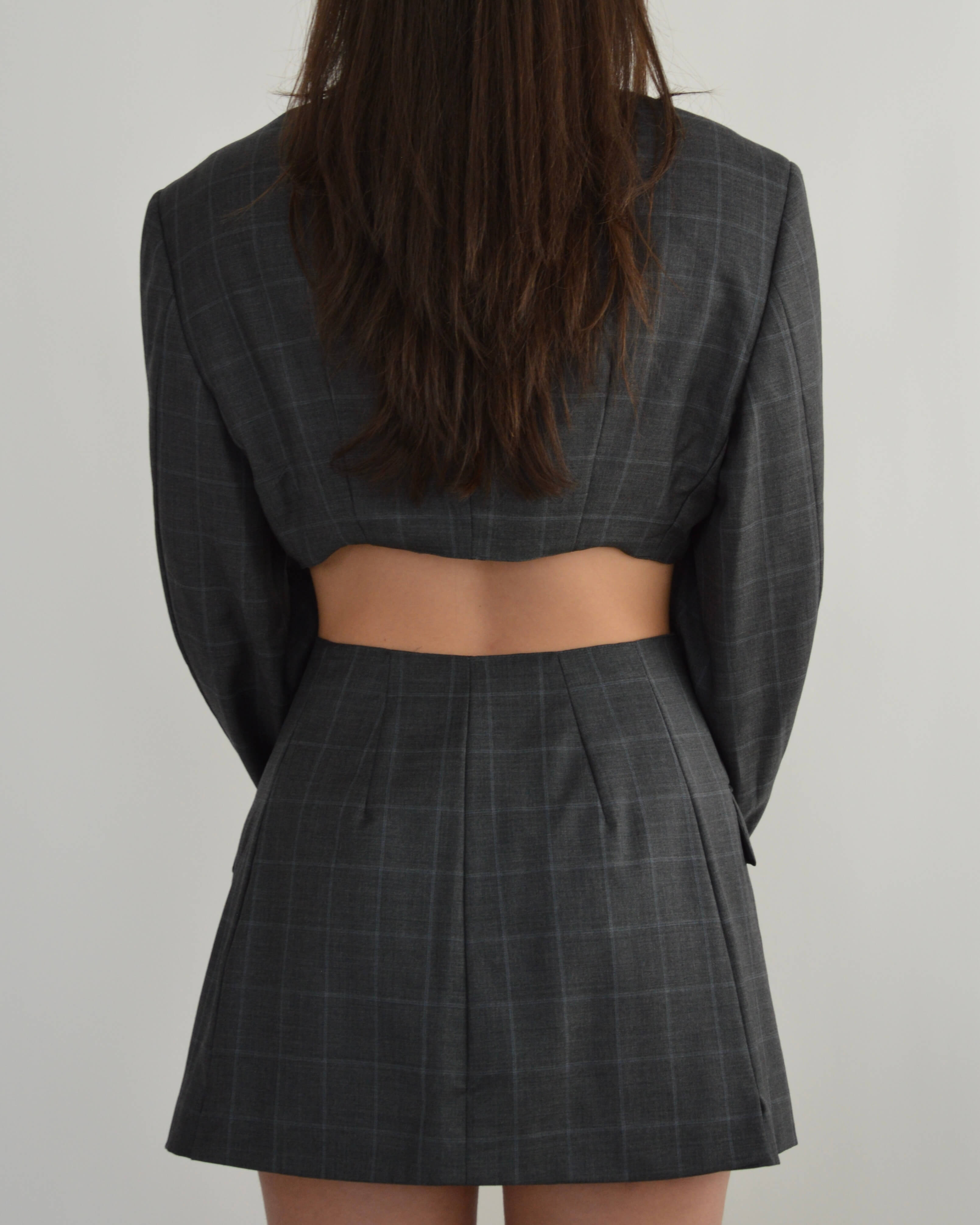 Blaset - Gris carré bicolore (S/M)