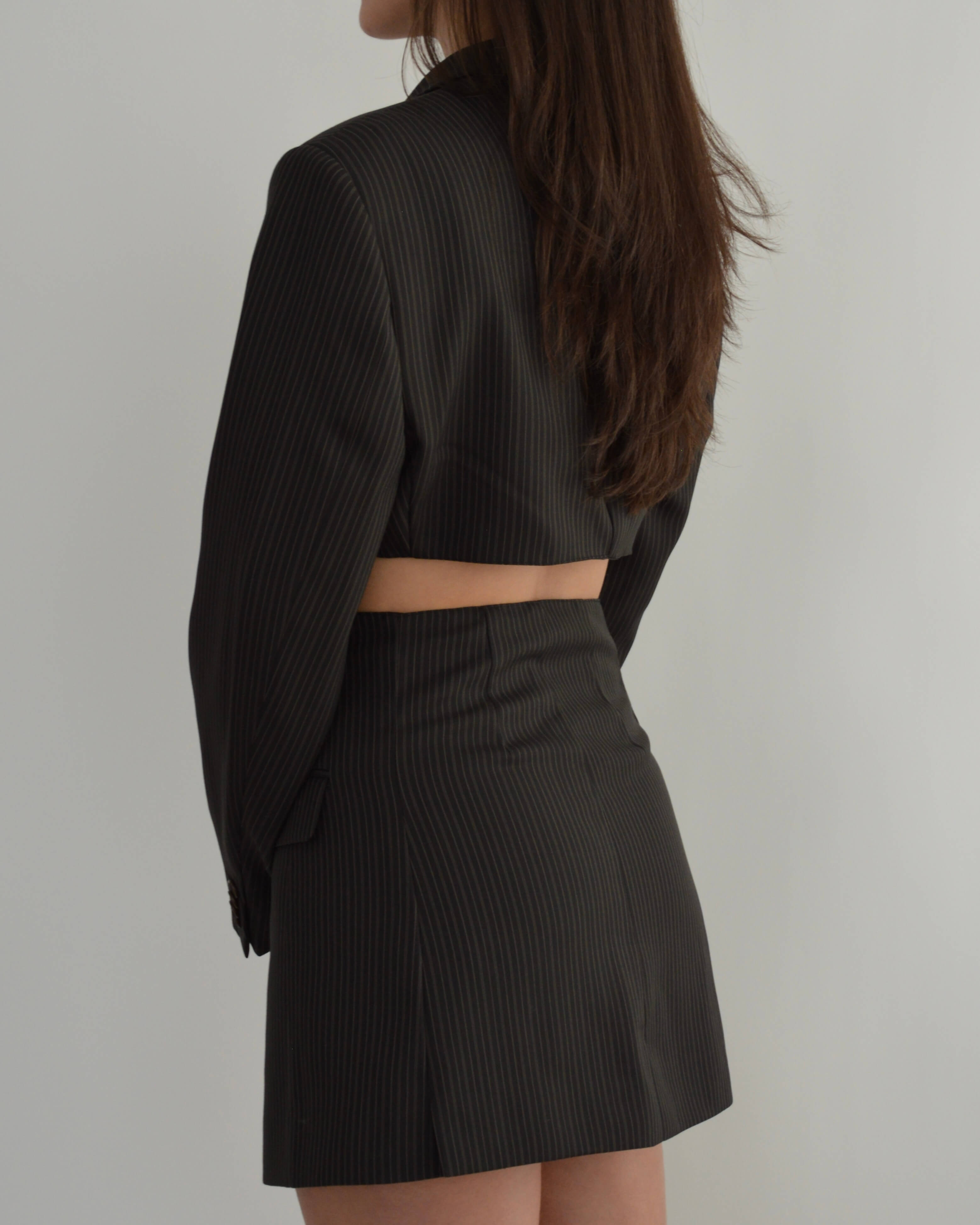 Ensemble veste et pantalon - Perfection marron années 90 (S/M)