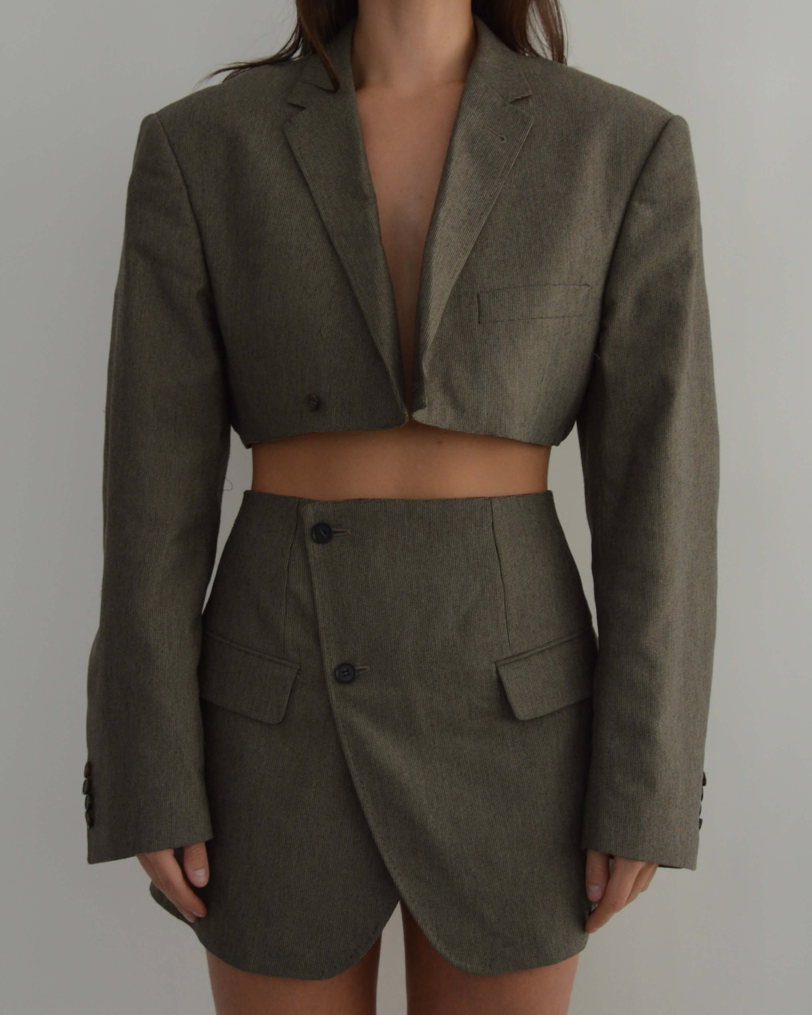 Blaset - Vert et marron texturé (XS/S)