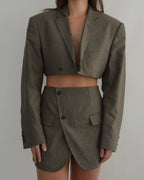Blaset - Textured Green & Brown (XS/S)
