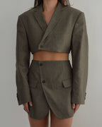 Blaset - Textured Green & Brown (XS/S)