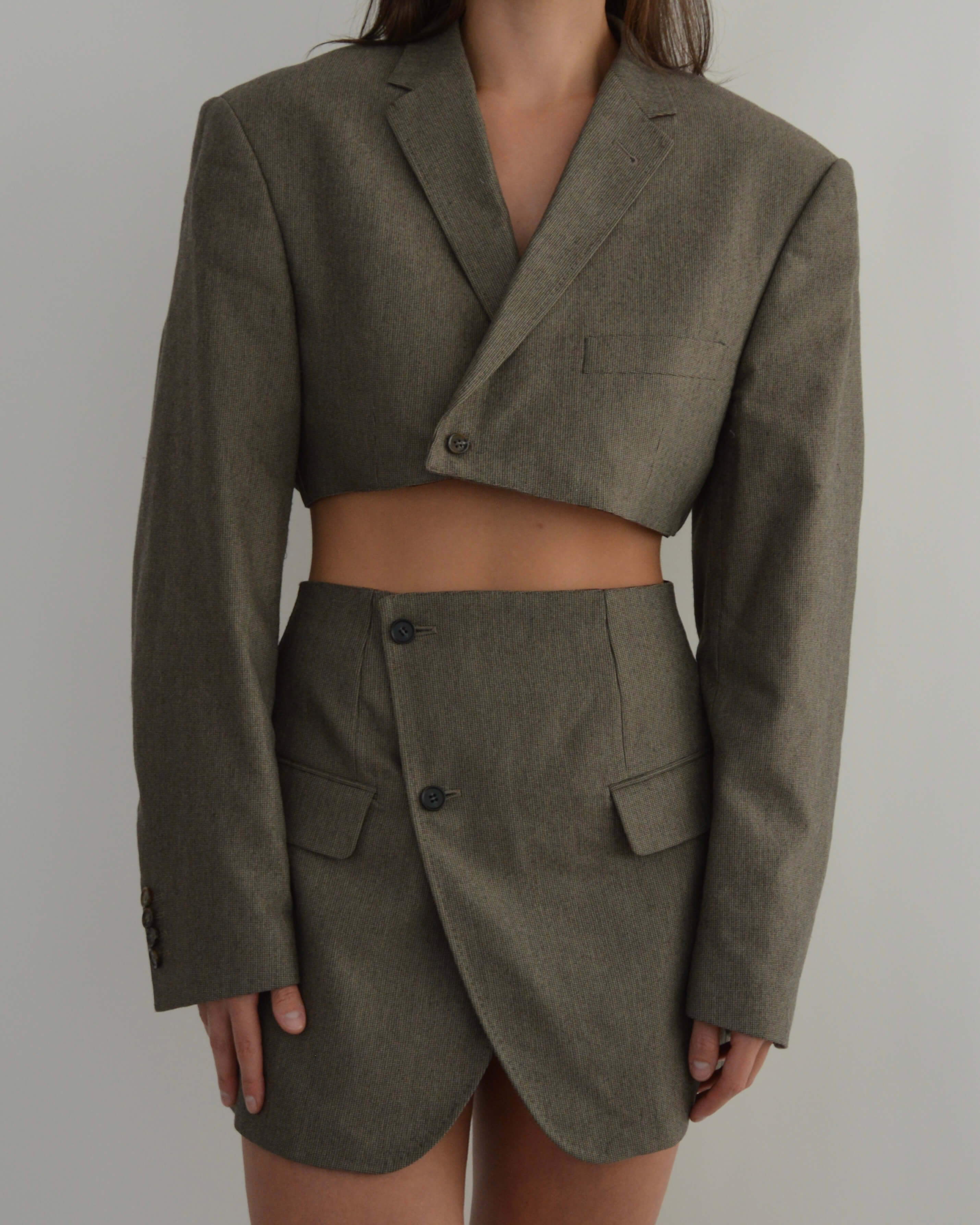 Blaset - Vert et marron texturé (XS/S)