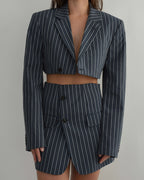 Ensemble veste et pantalon - Rayures bleues (S/M)