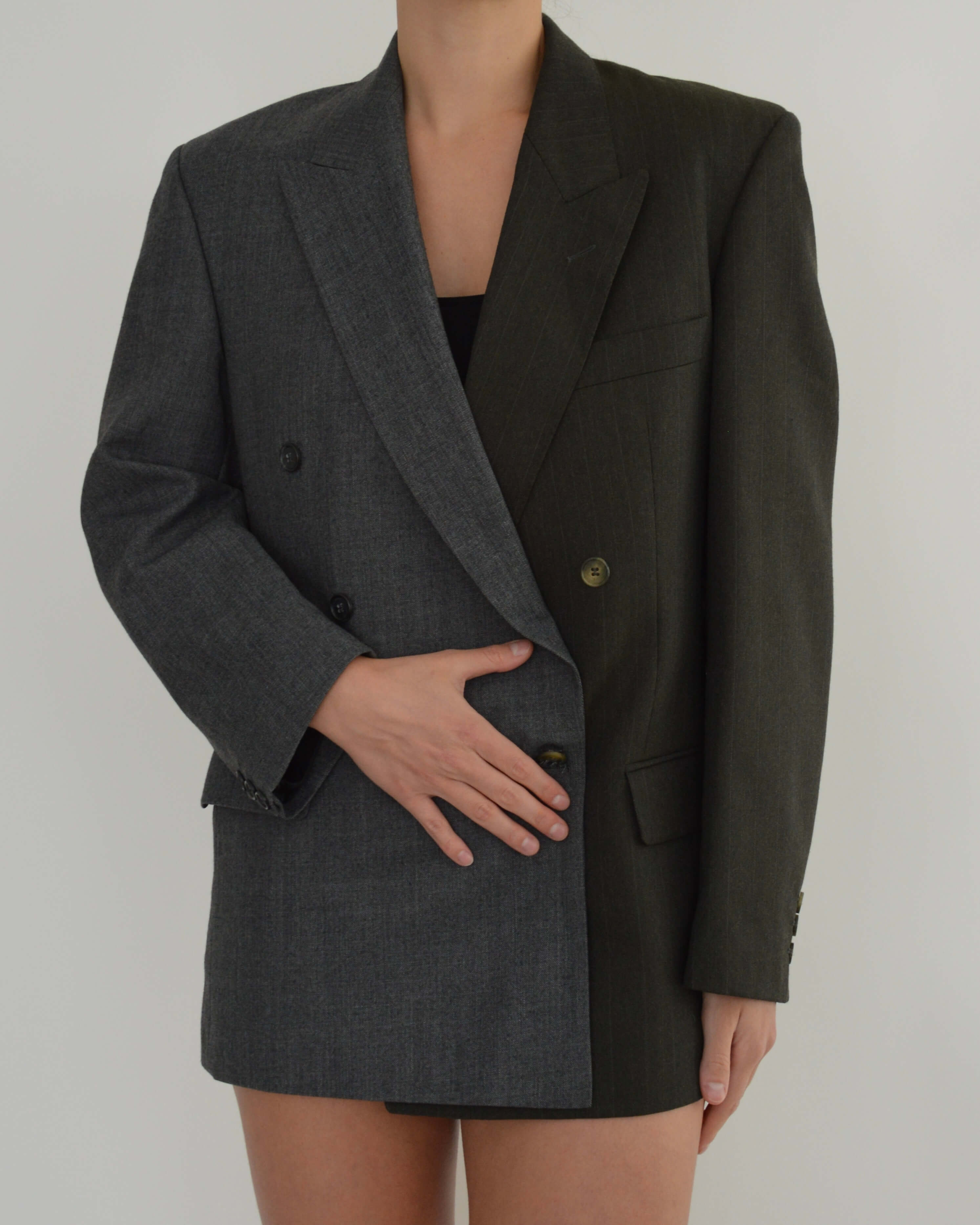 DUO Blazer - Double Breasted Contrast (S/L)