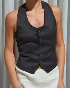 Halter Vest - Dark Gray Constrast (S/L)