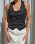 Halter Vest - Dark Gray Constrast (S/L)