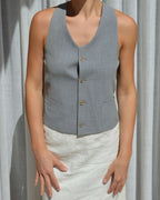 Halter Vest - Perfect Light Gray (S)