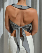 Halter Vest - Textured Dark Gray (S/L)