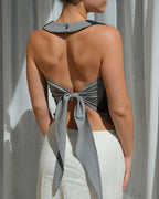 Halter Vest - Textured Dark Gray (S/L)