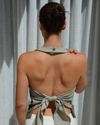 Halter Vest - Green Two Tones (S/L)