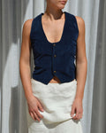 Halter Vest - Blue Velvet (M/XL)
