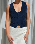Halter Vest - Blue Velvet (M/XL)