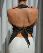Halter Vest - Blue Velvet (M/XL)