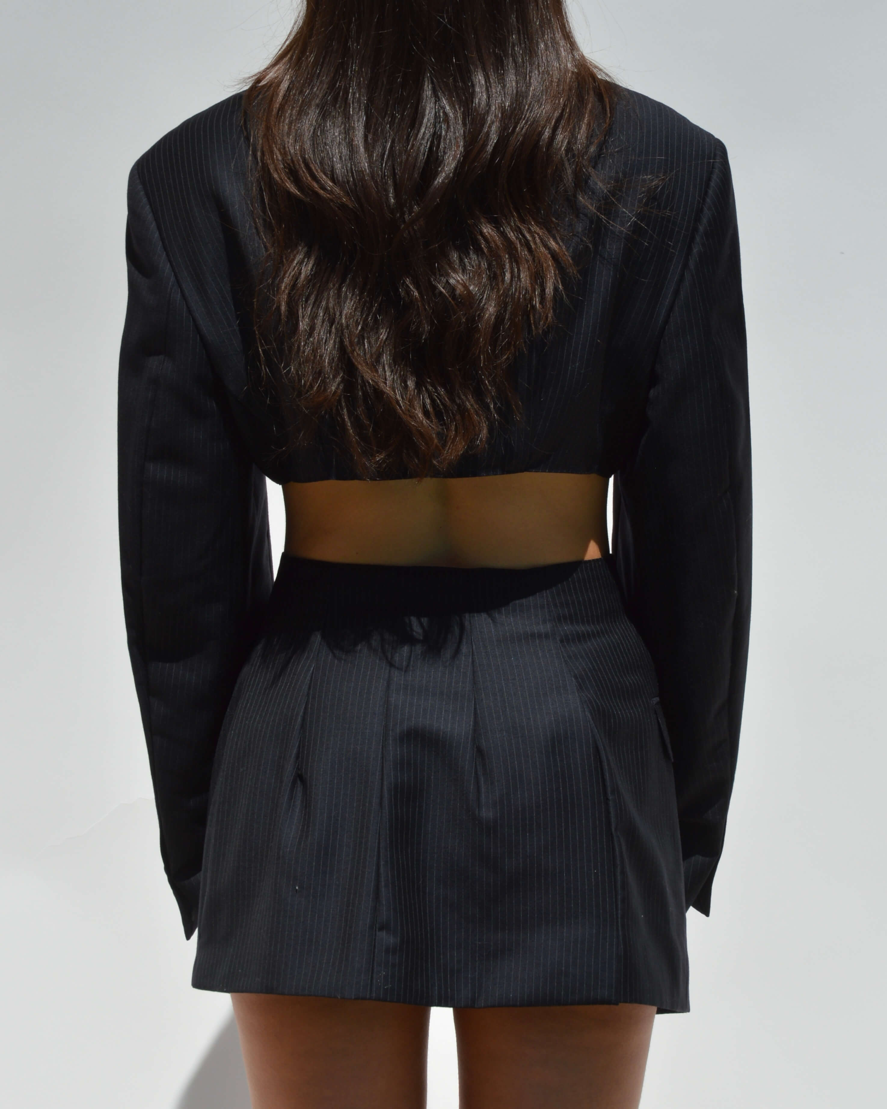 Blaset - Bleu marine à lignes blanches (S/M)