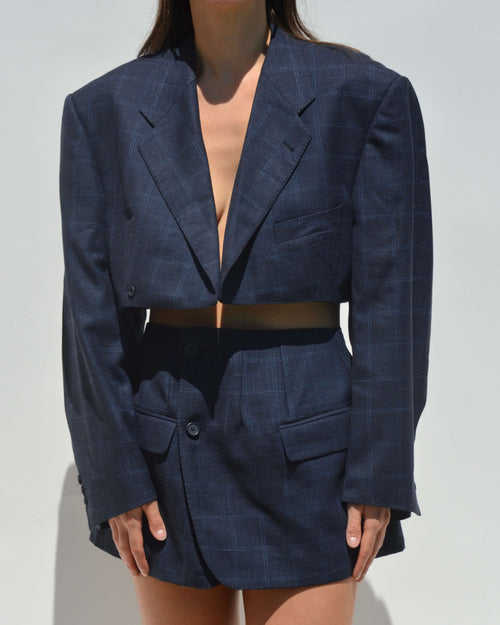 Blaset - Dark Plaided Blue (M/L)