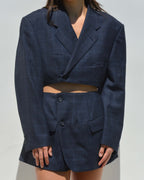 Blaset - Dark Plaided Blue (M/L)