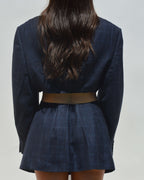 Blaset - Dark Plaided Blue (M/L)