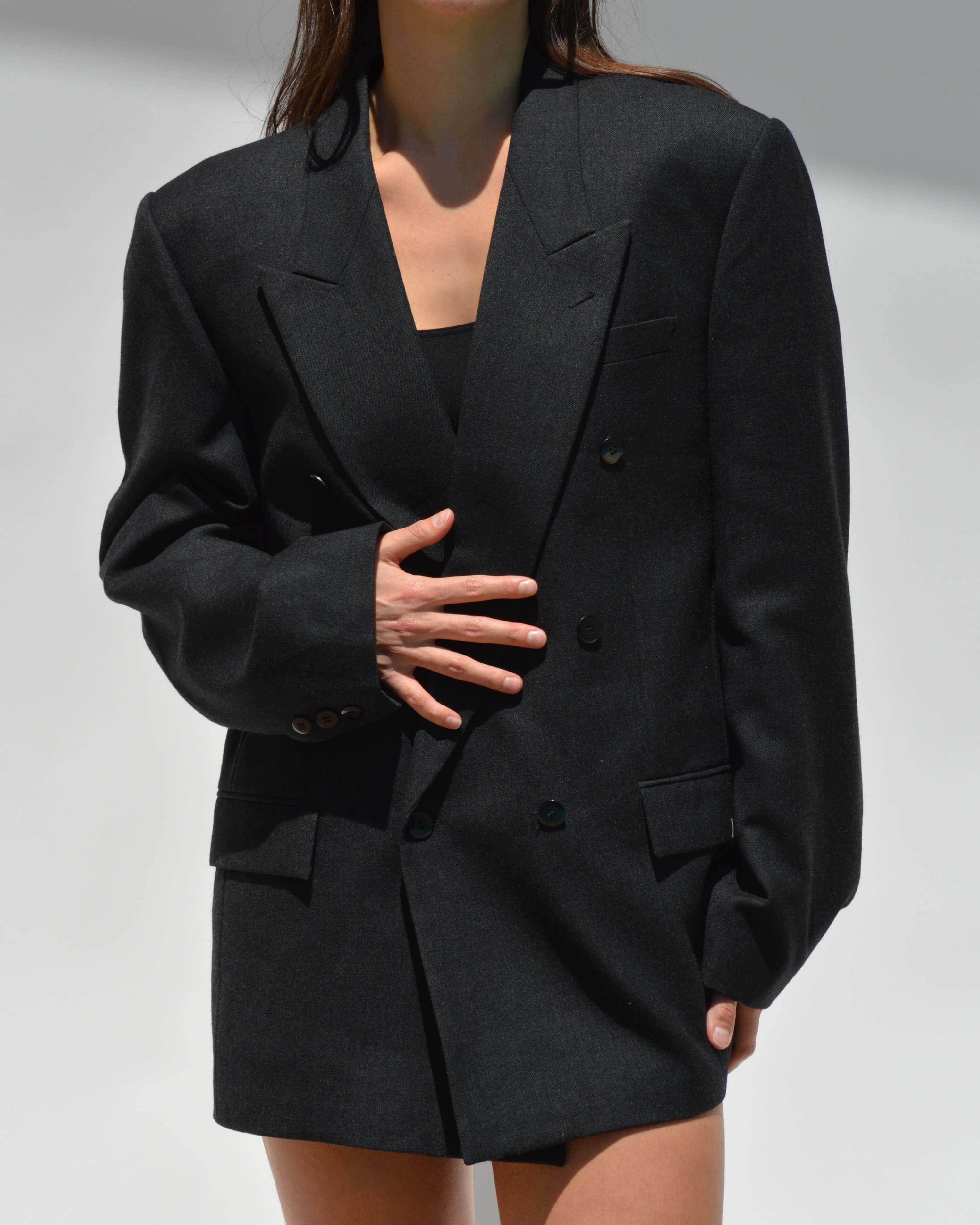 Blazer - Double Breasted Perfect Black (S/L)