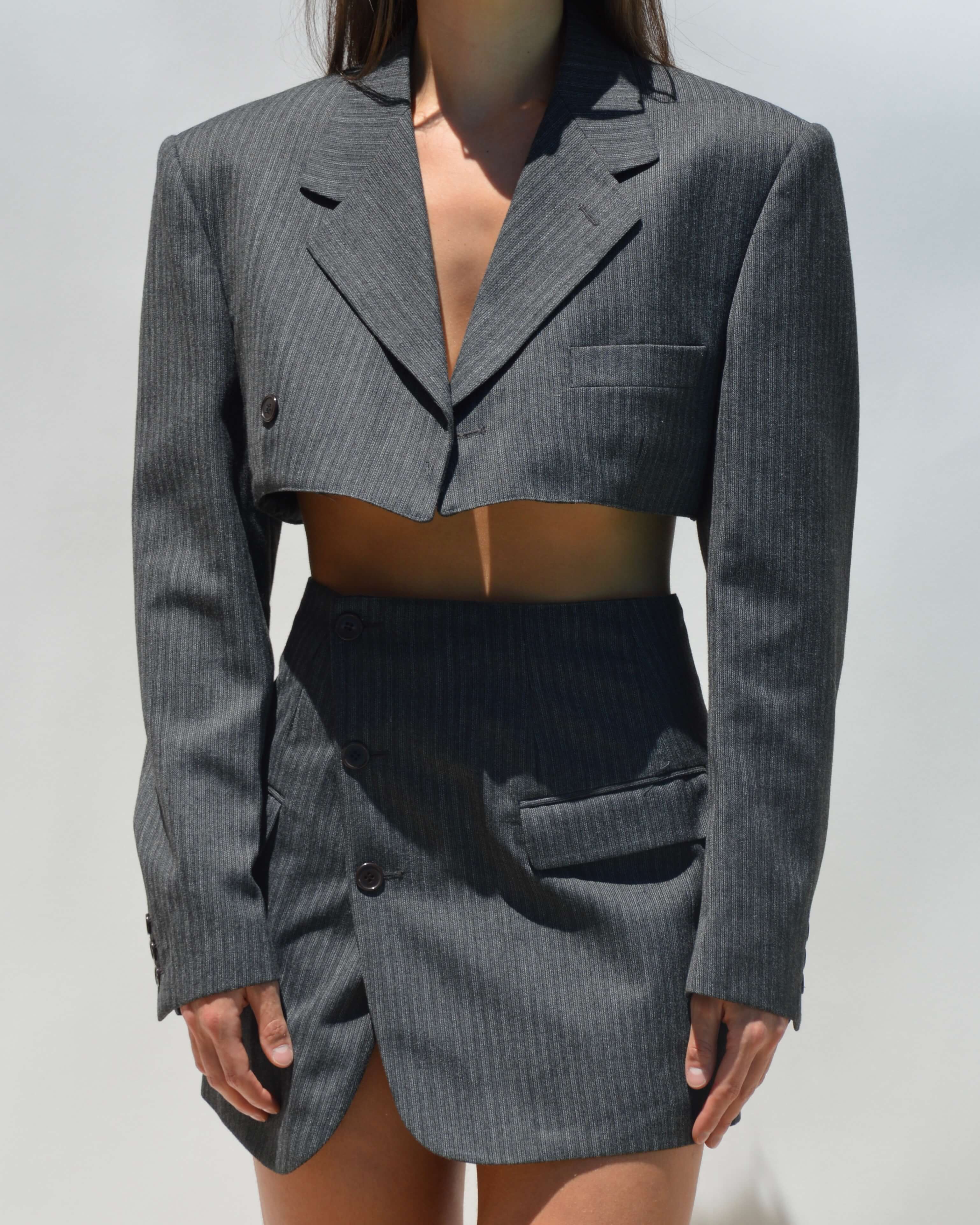 Blaset - Gris Trois Boutons (XXS/S)