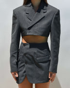 Blaset - Gray Three Buttons (XXS/S)