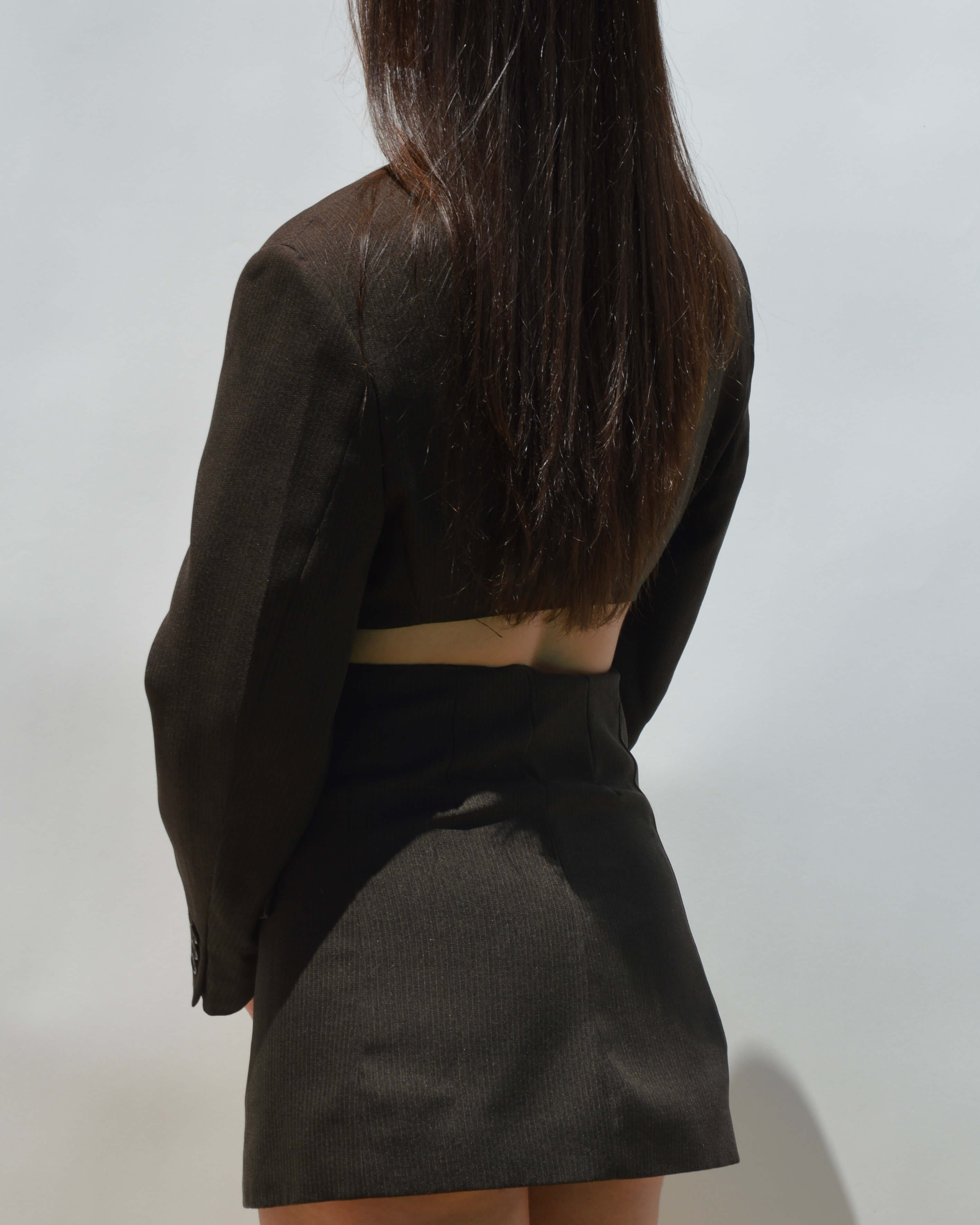 Chaqueta vegana marrón (XS/S)