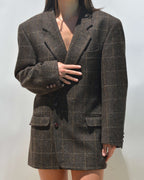 Mini Blazer Dress - Brown Texture (M/L)