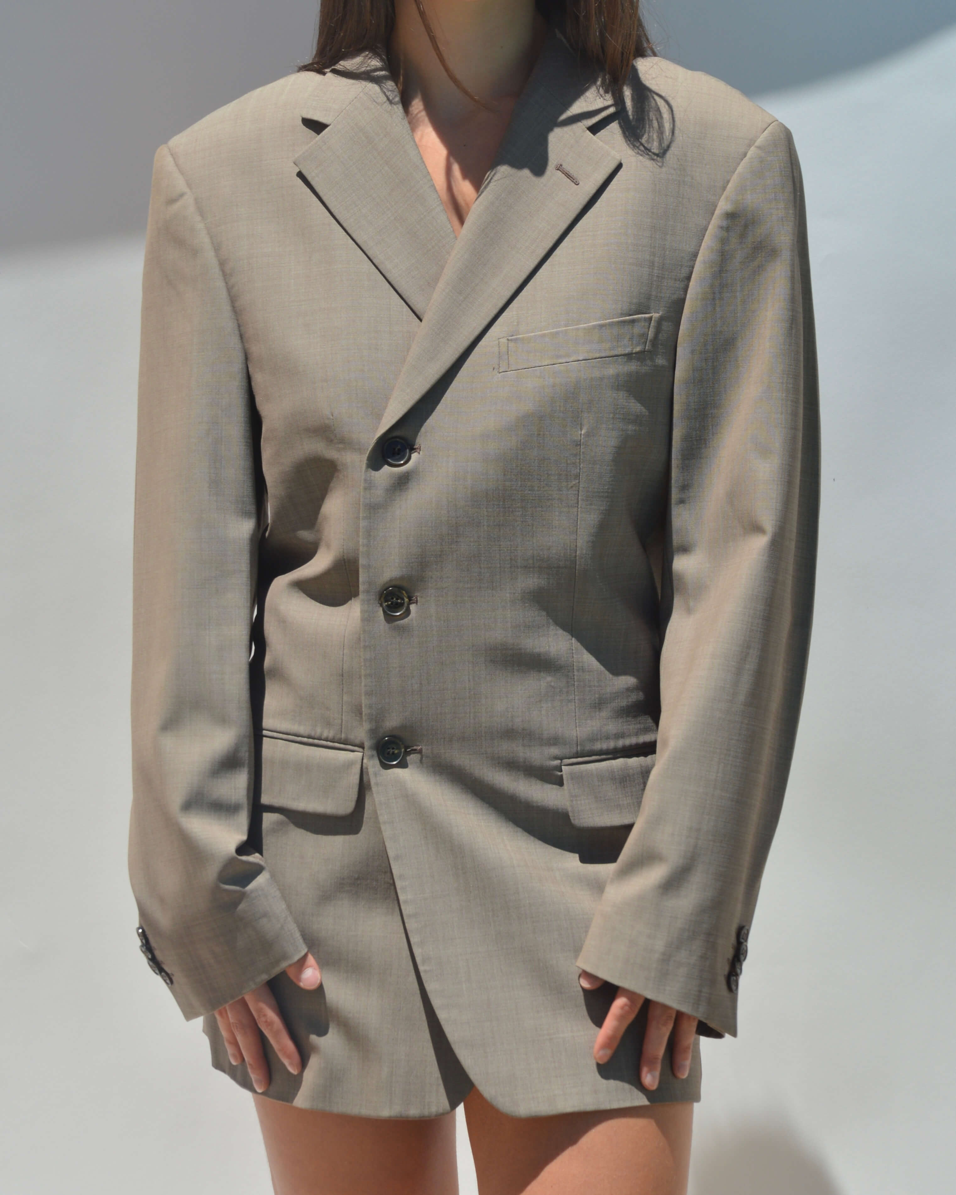 Mini Blazer Dress - Beige (XS/S)