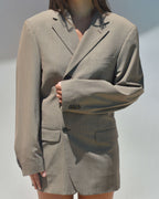 Mini Blazer Dress - Beige (XS/S)