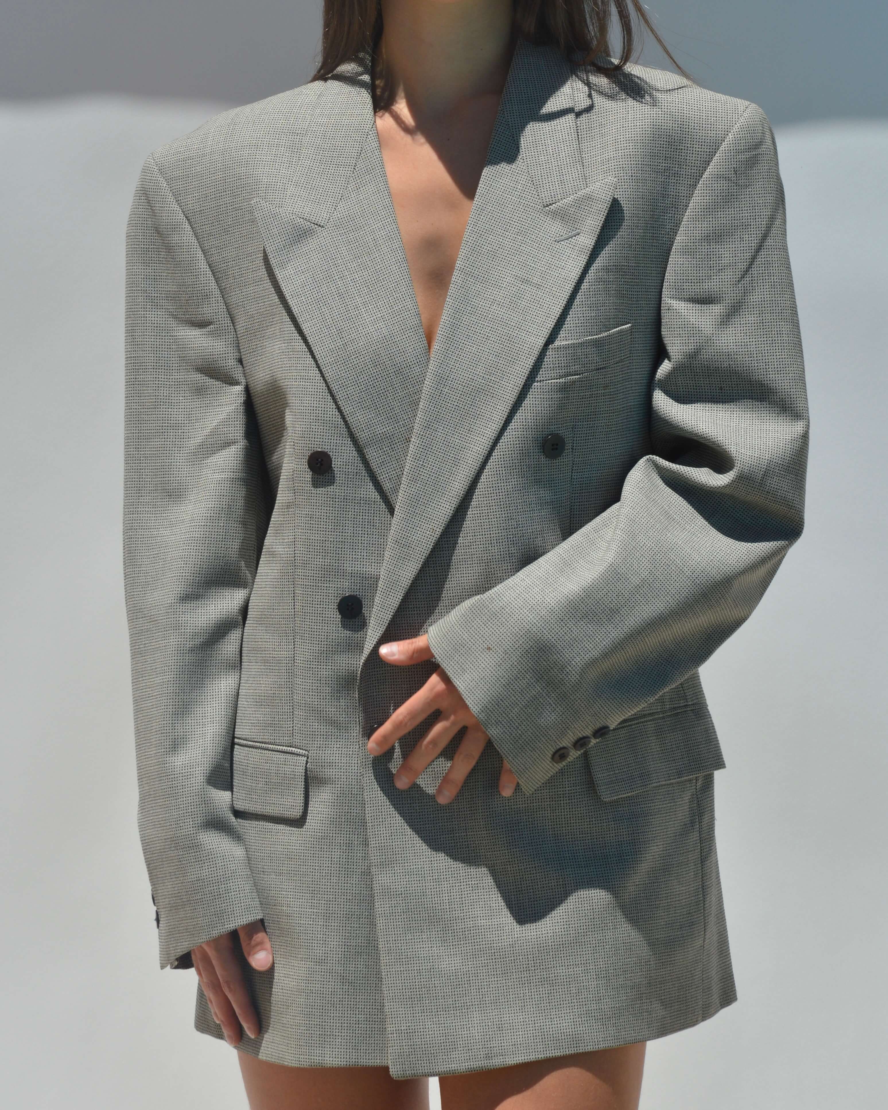 Mini Blazer Dress - Double Breasted (L/XL)