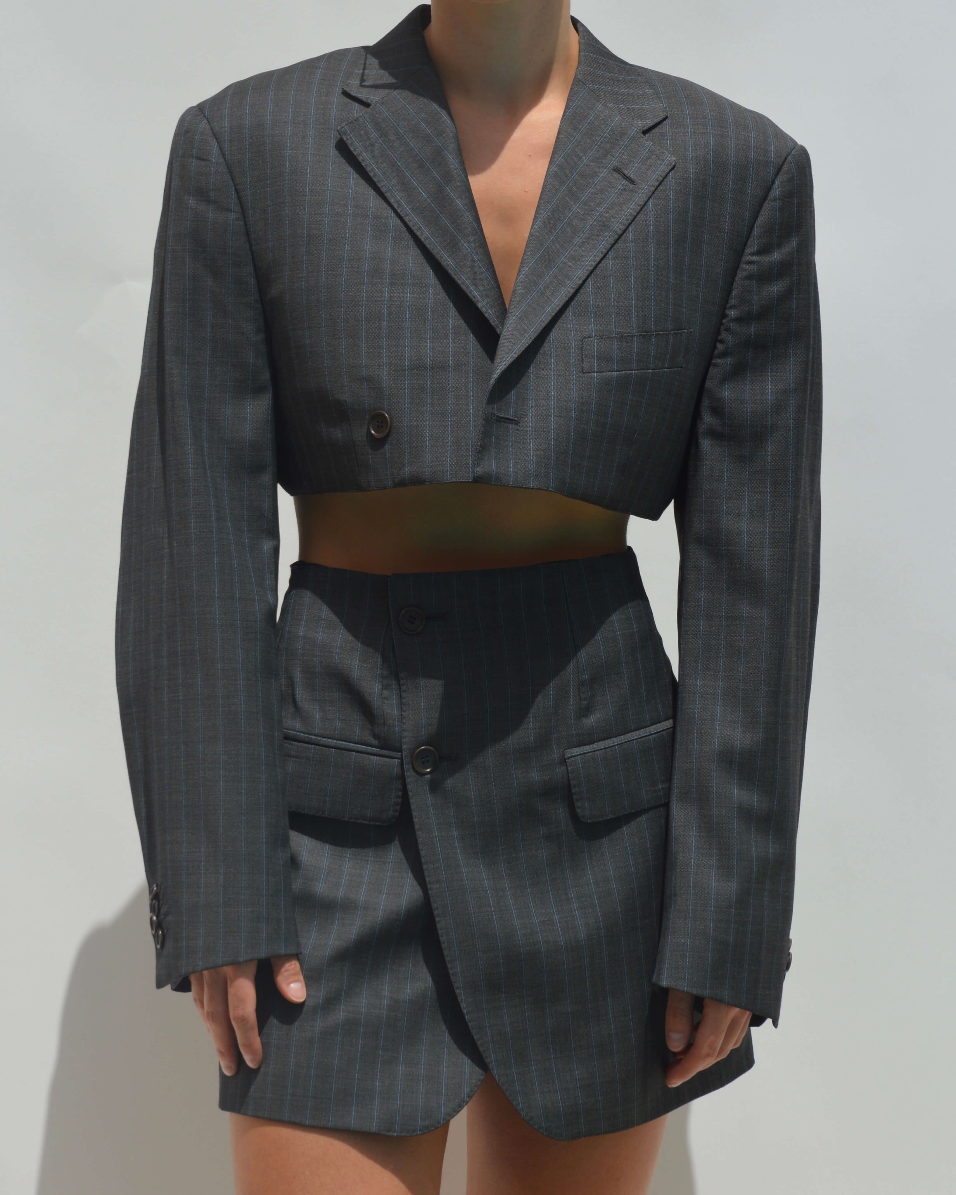 Blaset - Lignes bleu foncé gris (S/M)