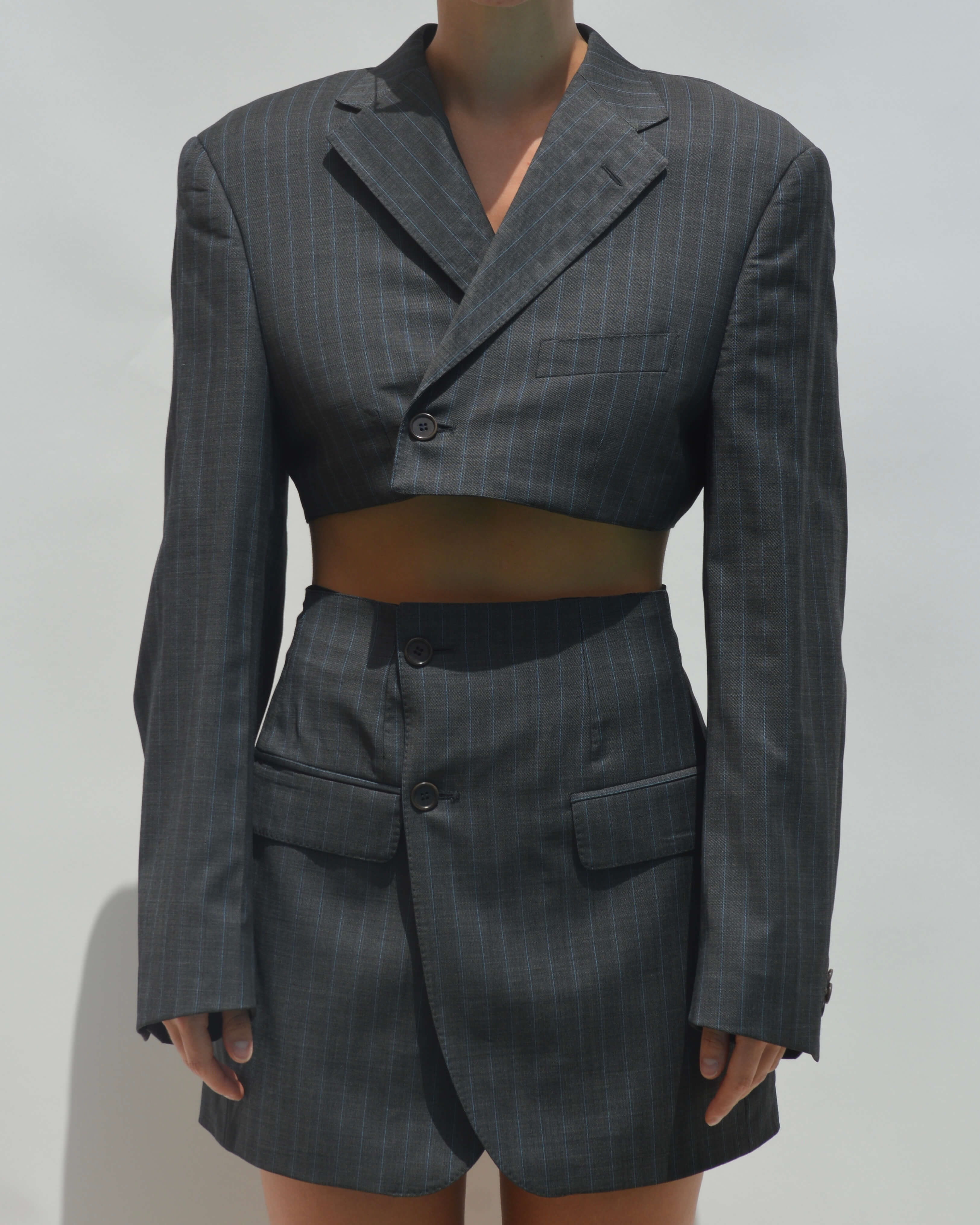 Blaset - Lignes bleu foncé gris (S/M)