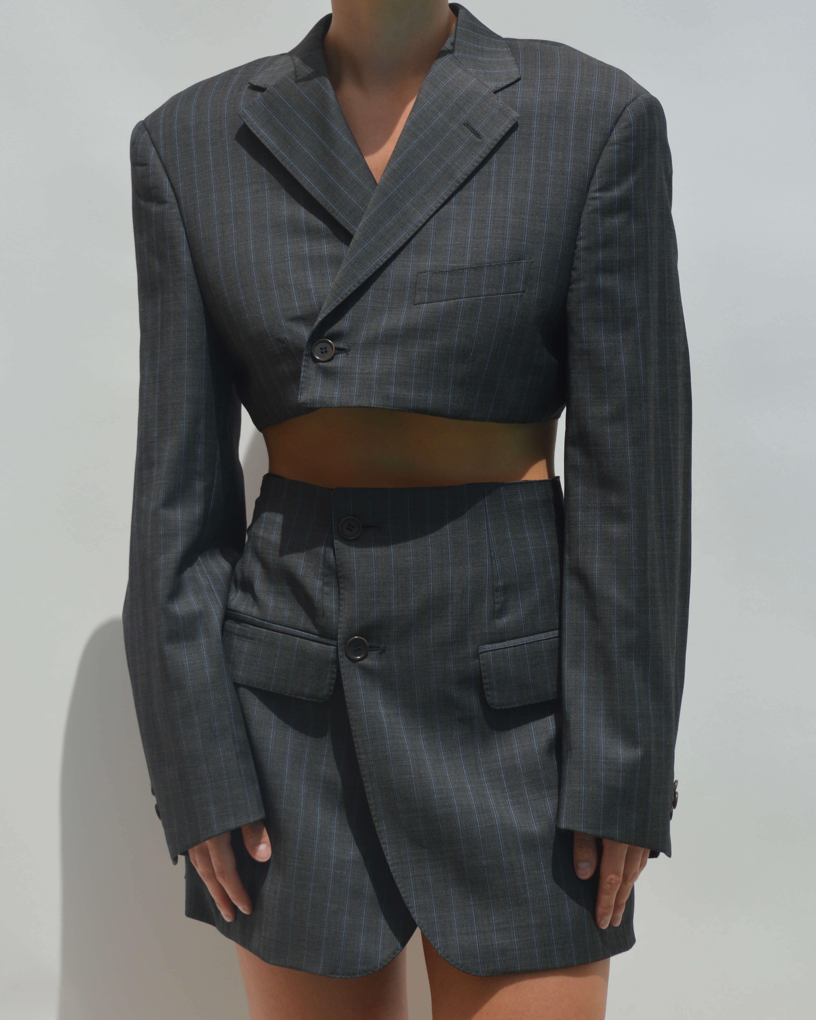 Blaset - Lignes bleu foncé gris (S/M)