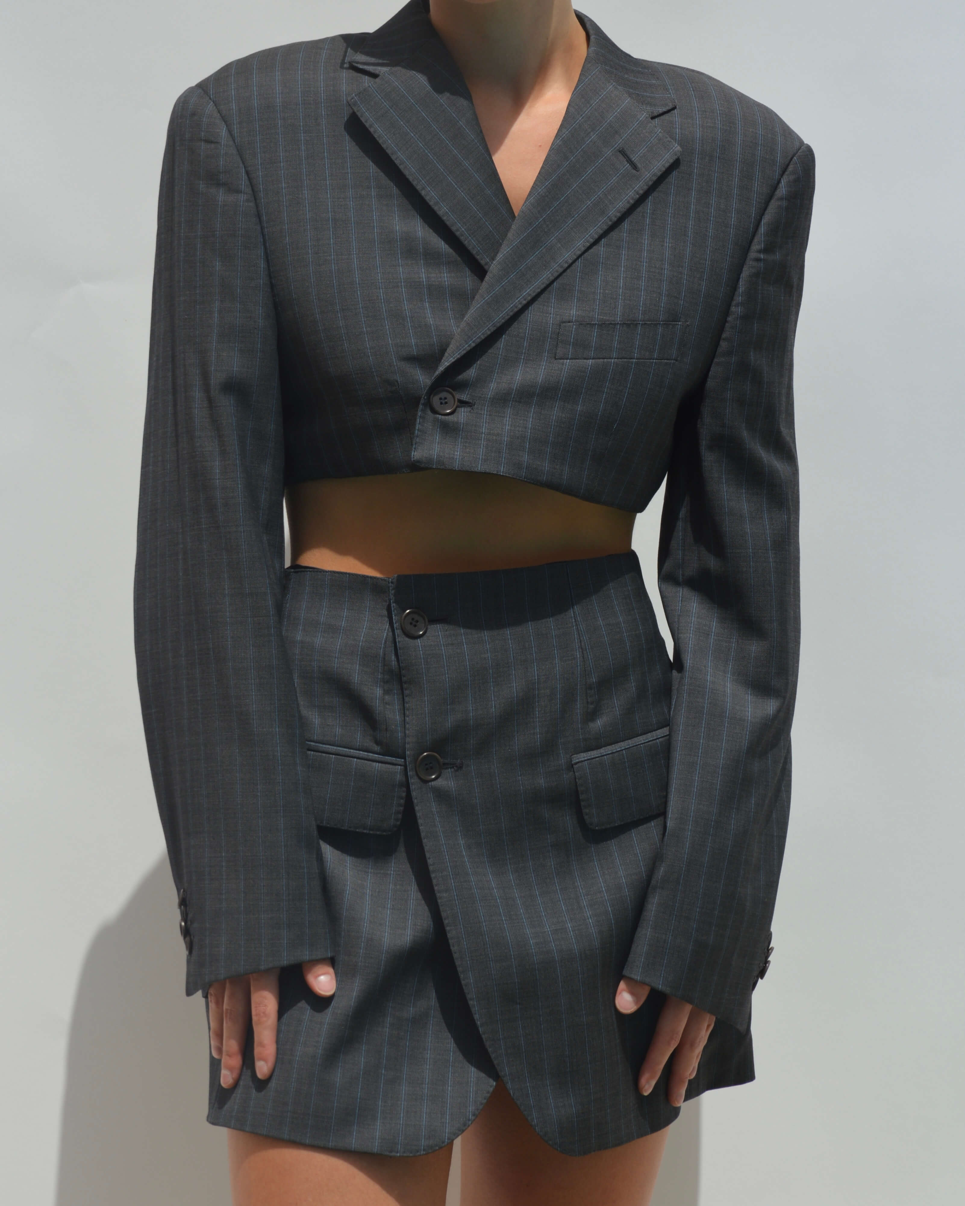 Blaset - Lignes bleu foncé gris (S/M)