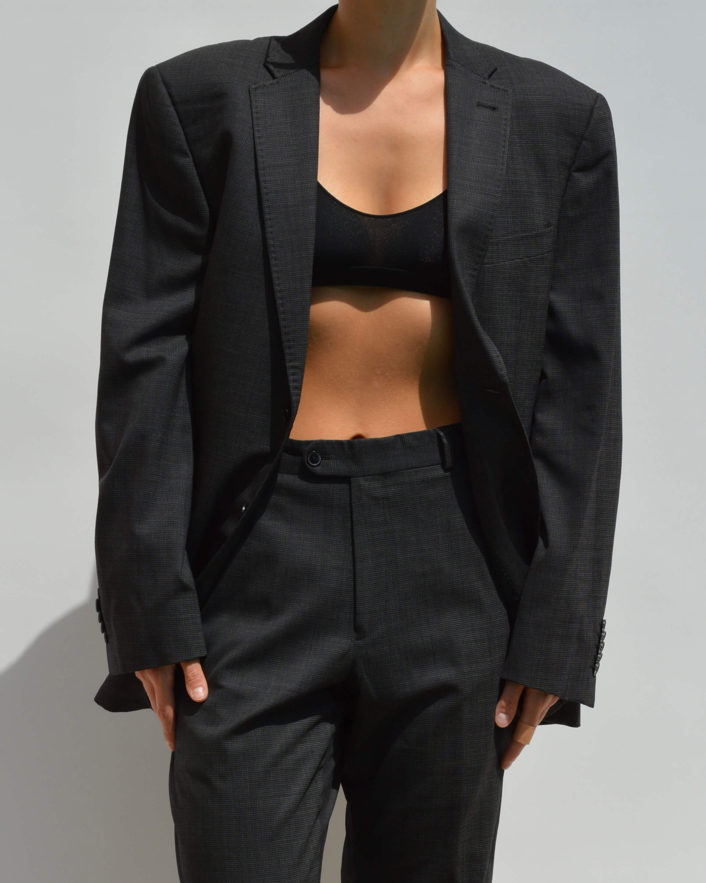 Traje - Negro de negocios (S/M)