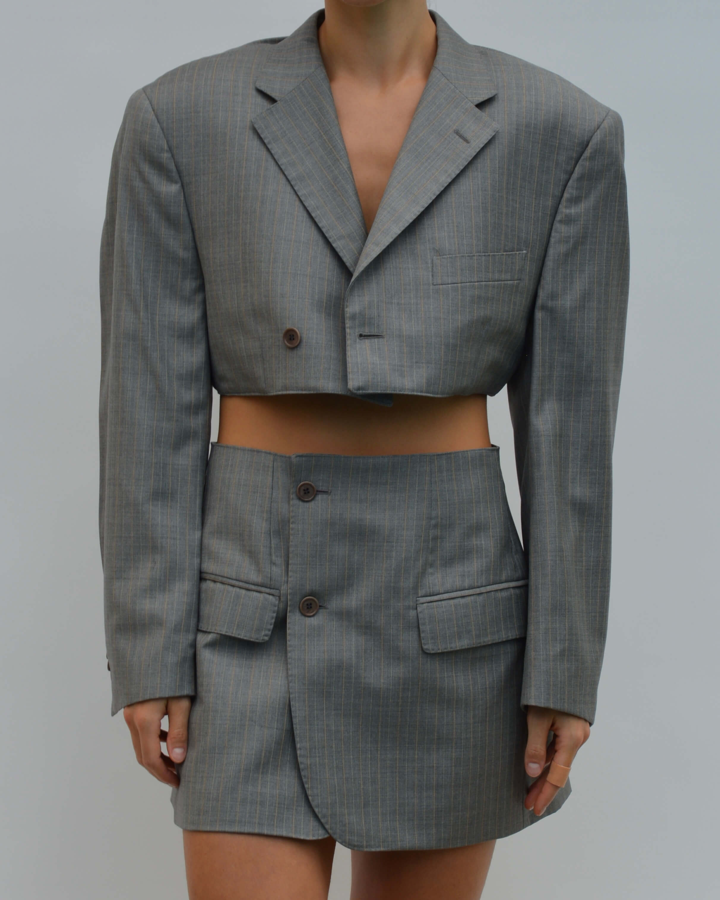 Blaset - Gris clair à lignes blanches (M/L)