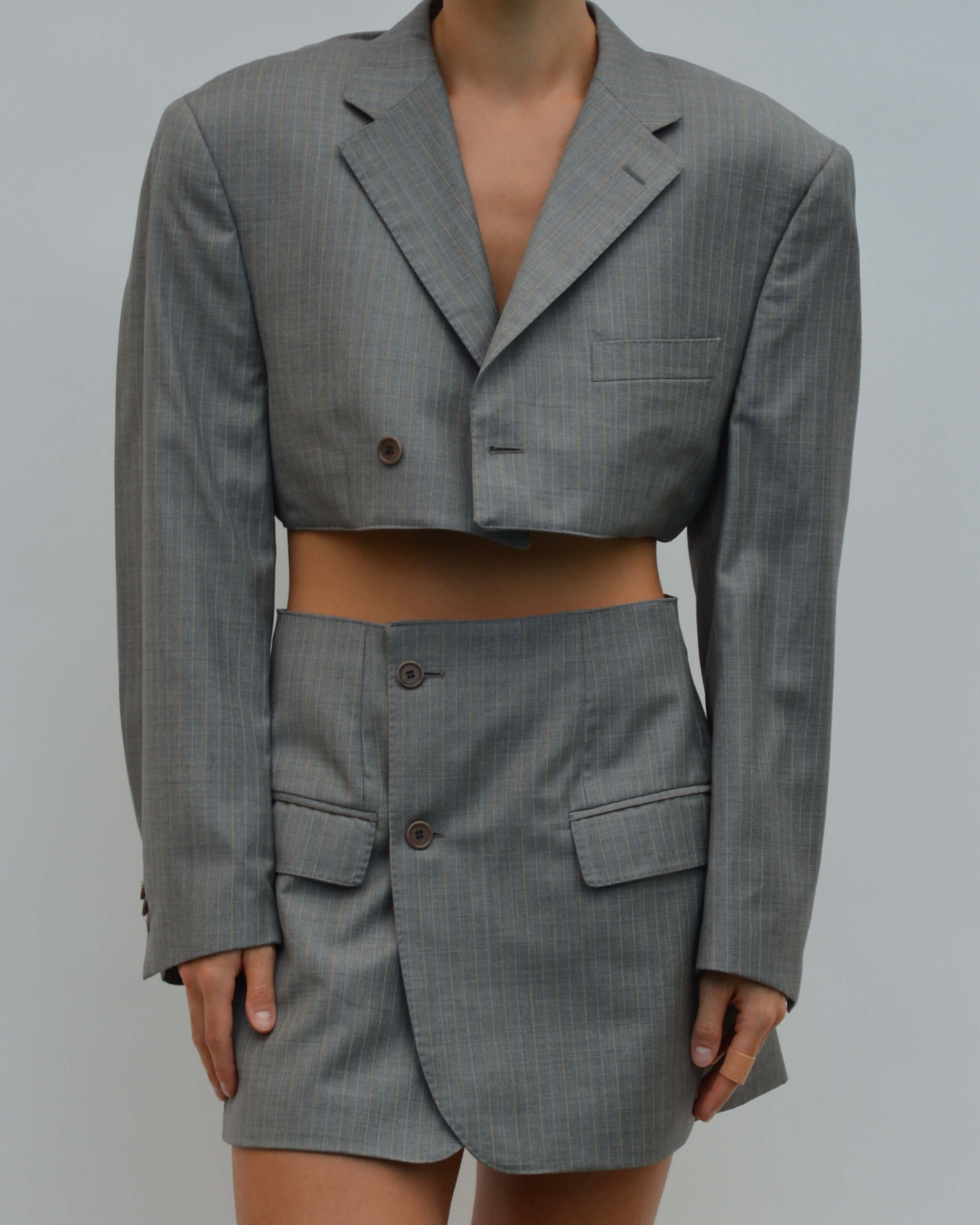 Blaset - Gris clair à lignes blanches (M/L)