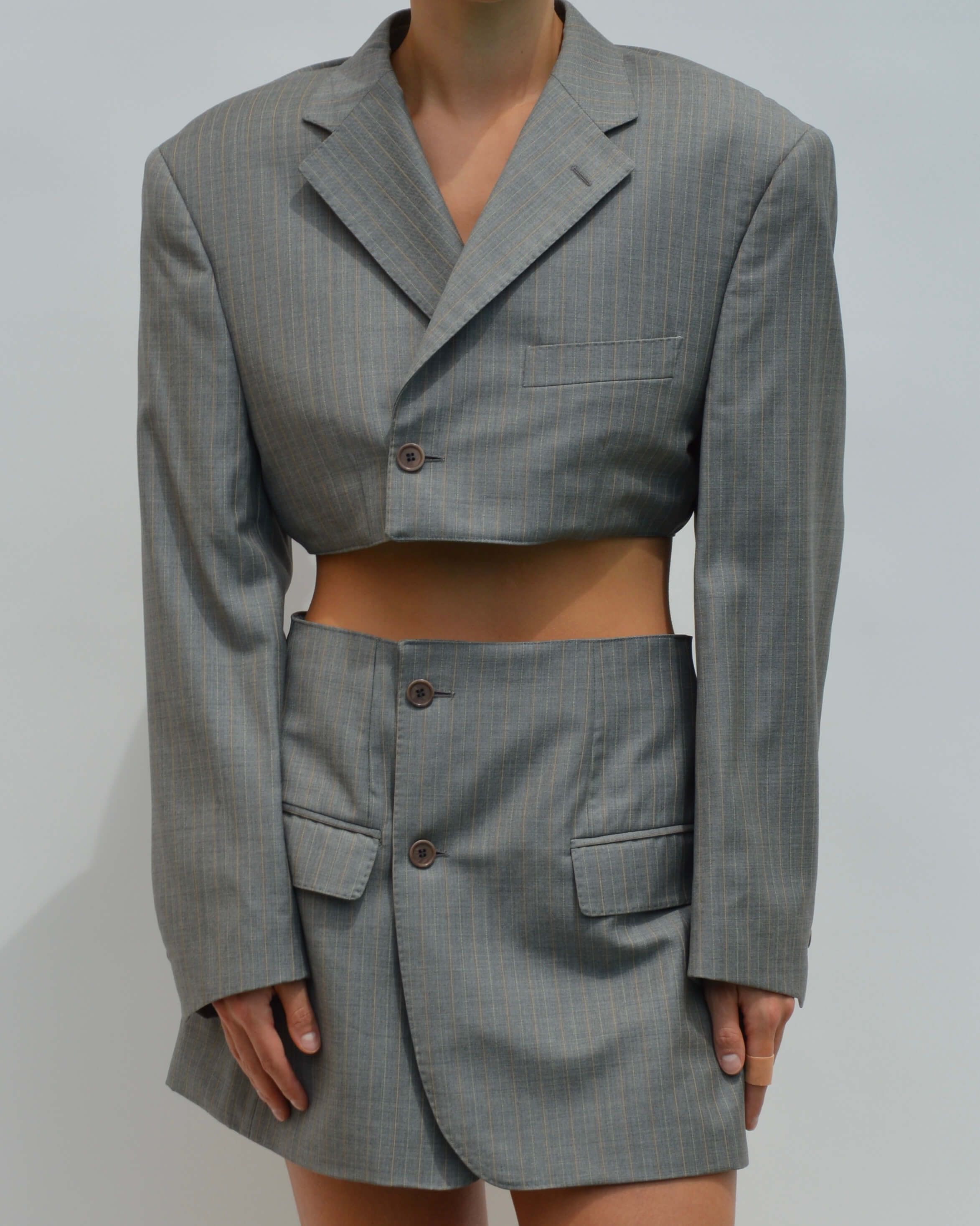 Blaset - Gris clair à lignes blanches (M/L)