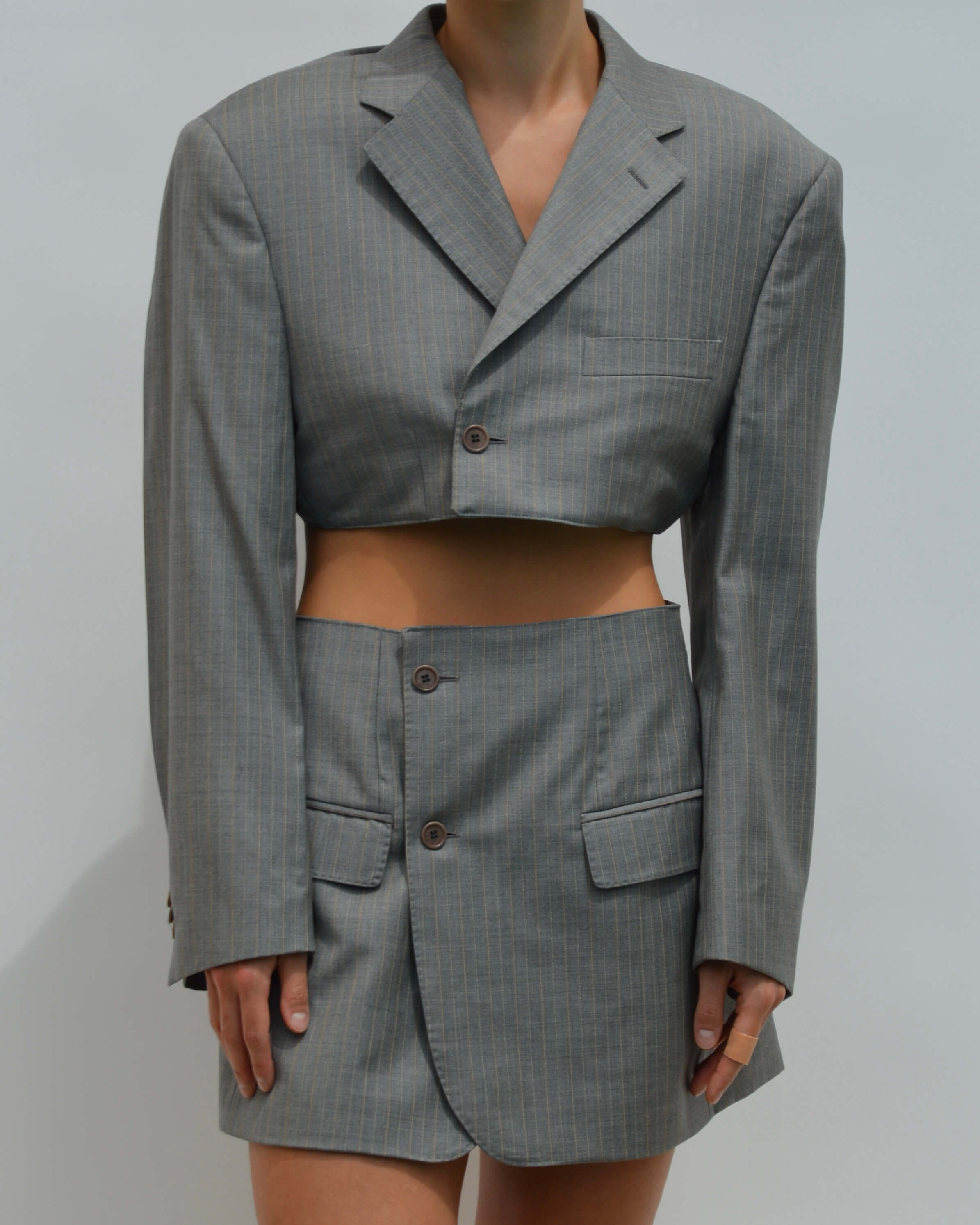 Blaset - Gris clair à lignes blanches (M/L)