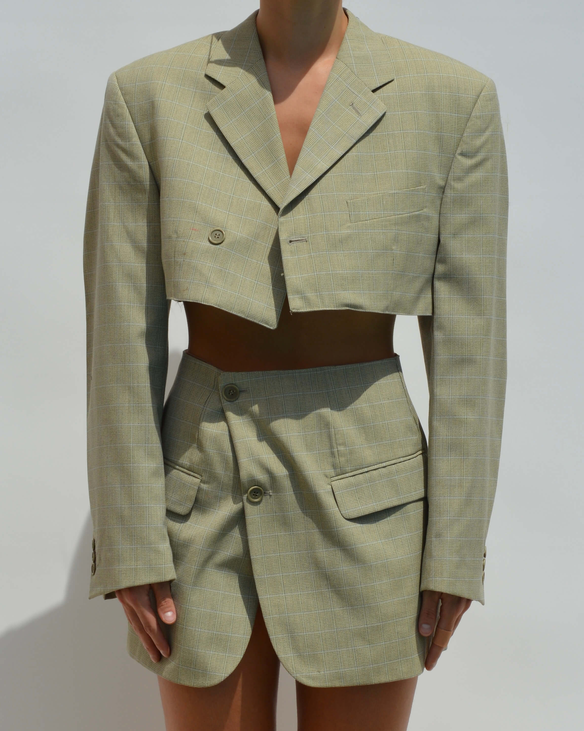 Blaset - Motif à carreaux bleu clair (XS/S)