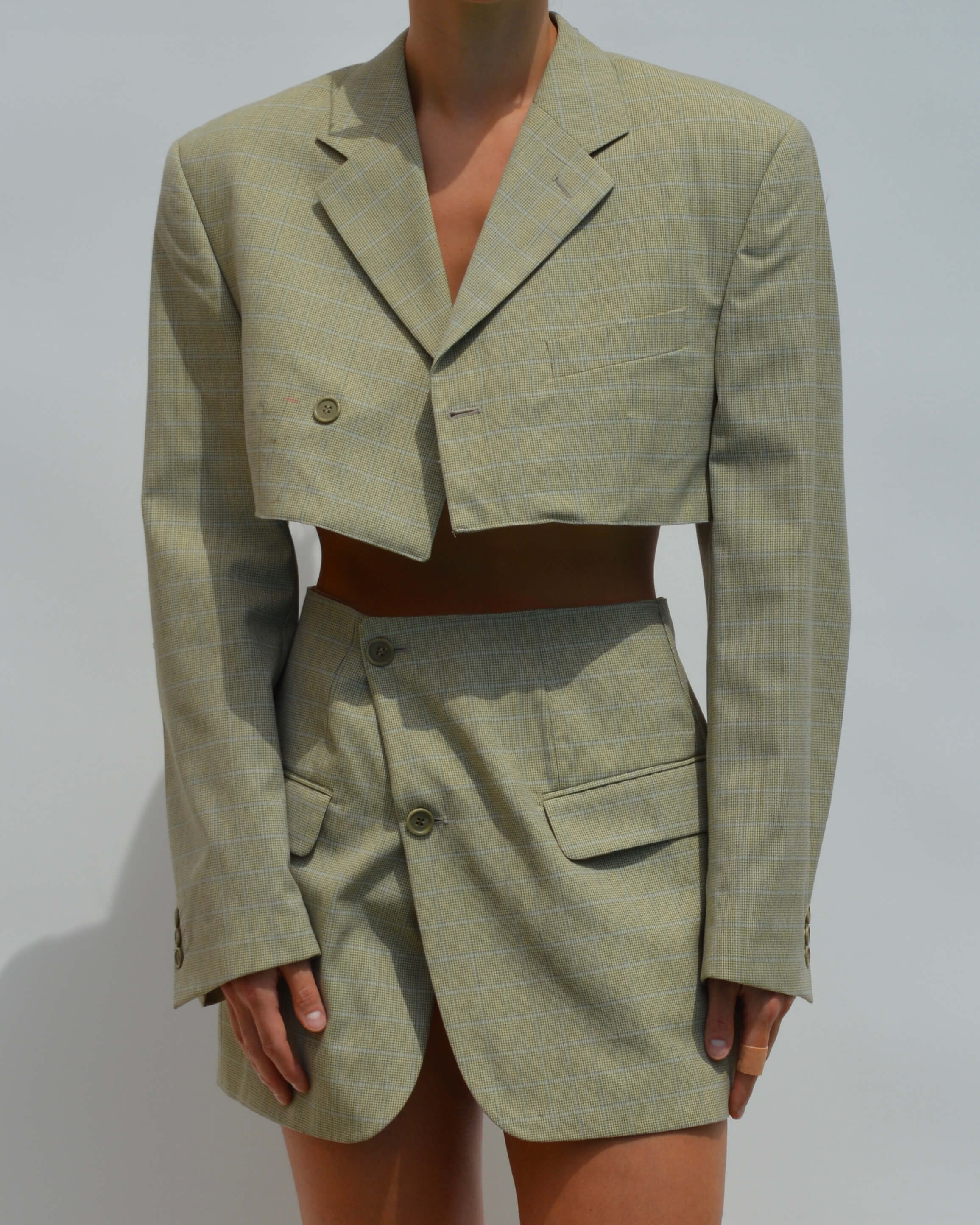 Blaset - Motif à carreaux bleu clair (XS/S)