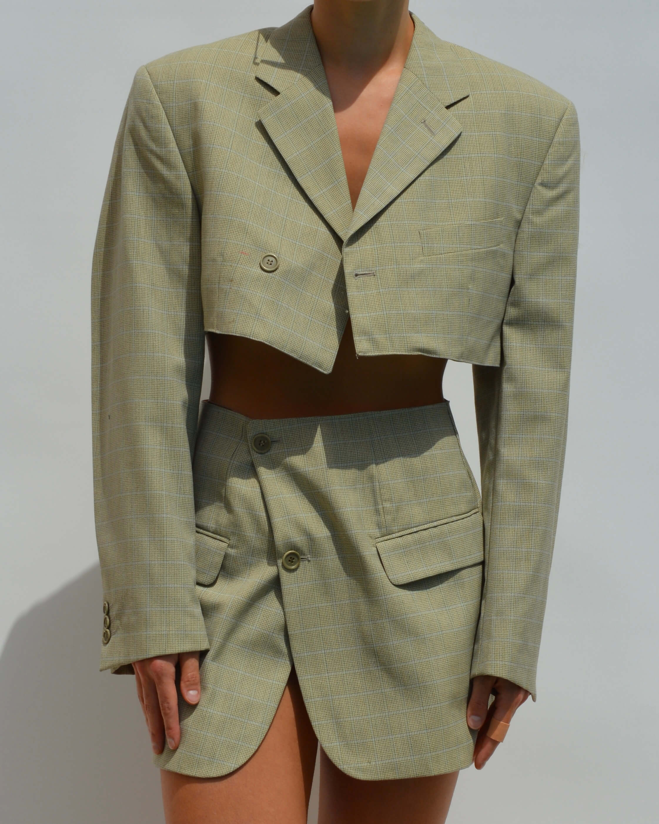 Blaset - Motif à carreaux bleu clair (XS/S)