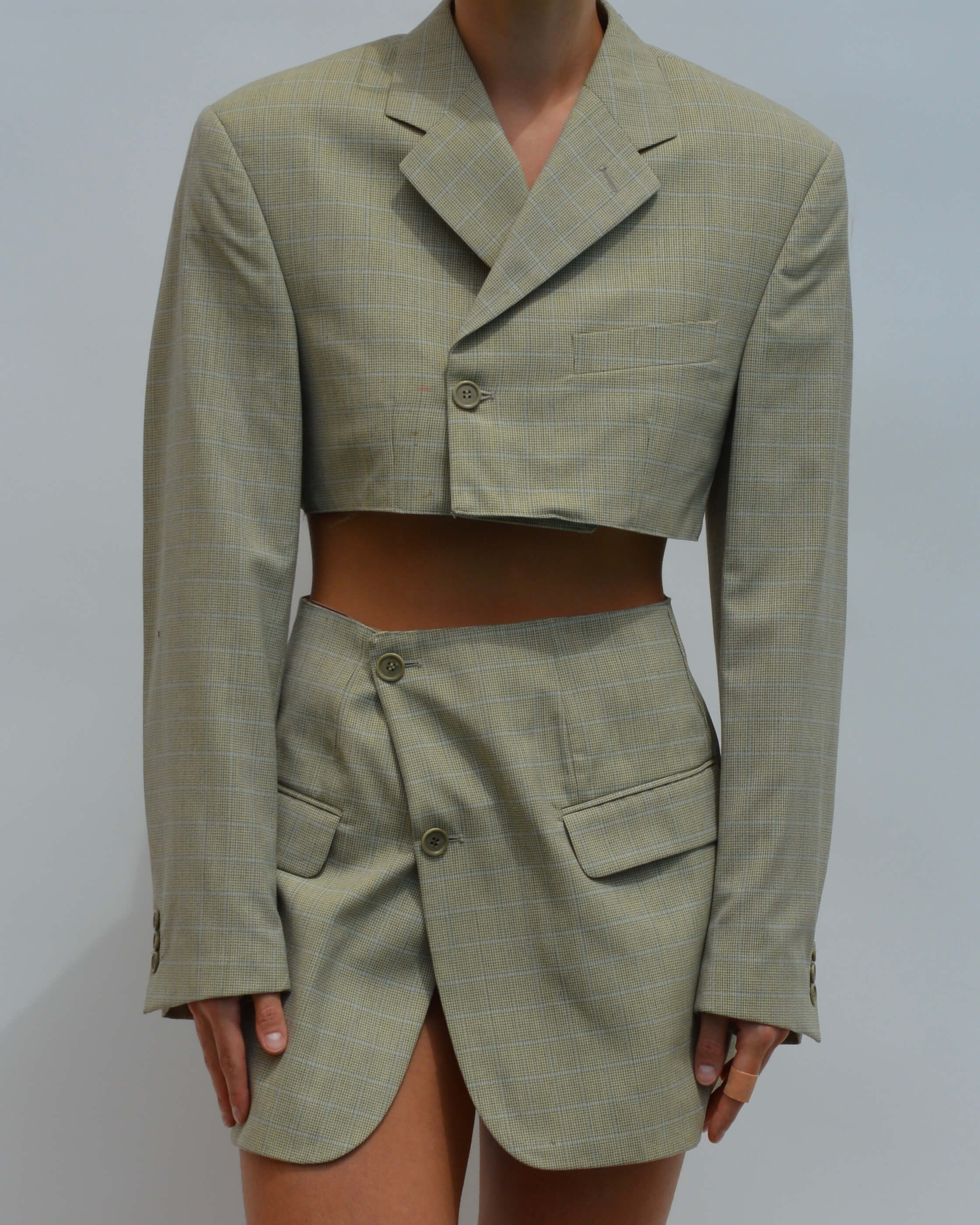 Blaset - Motif à carreaux bleu clair (XS/S)