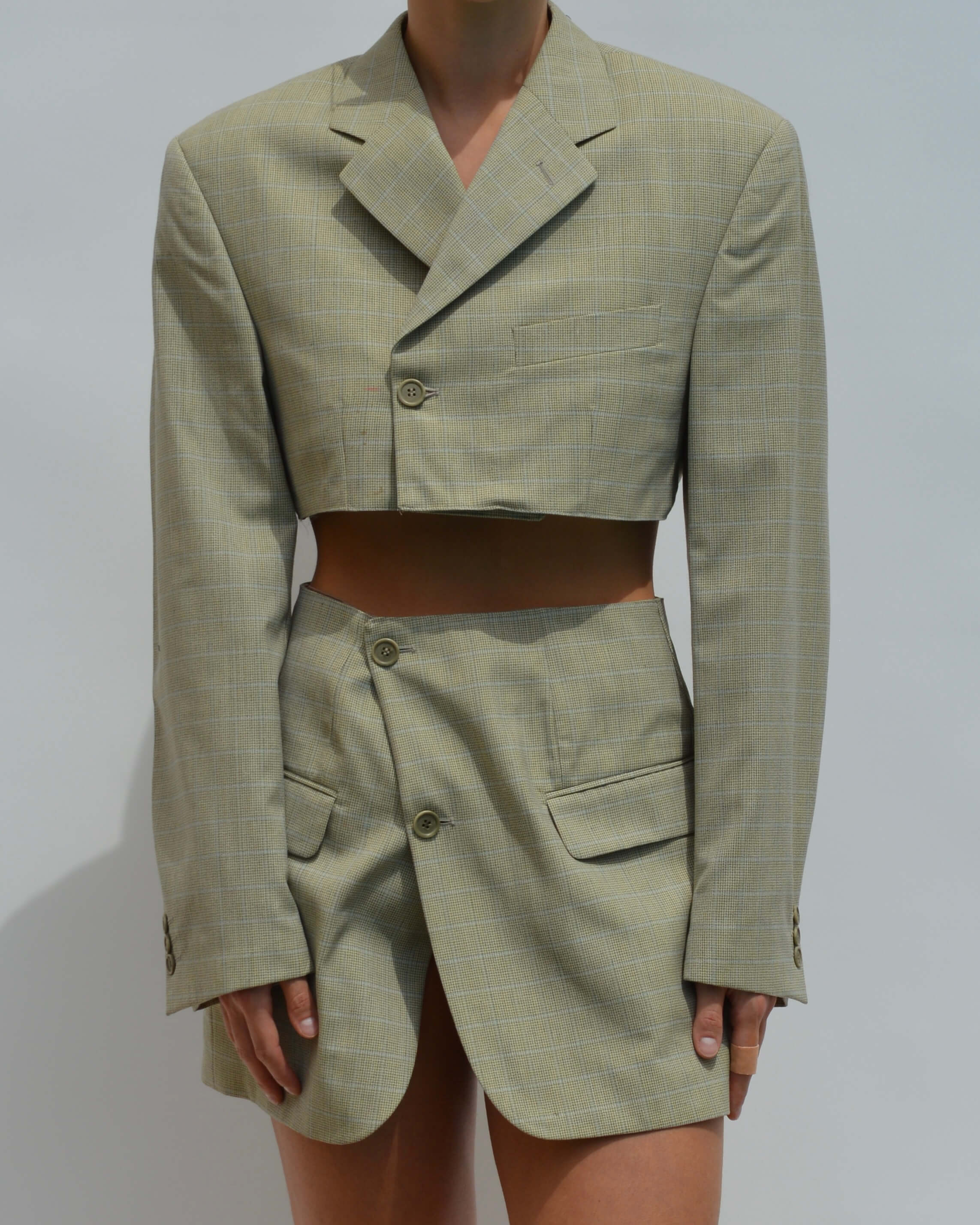 Blaset - Motif à carreaux bleu clair (XS/S)