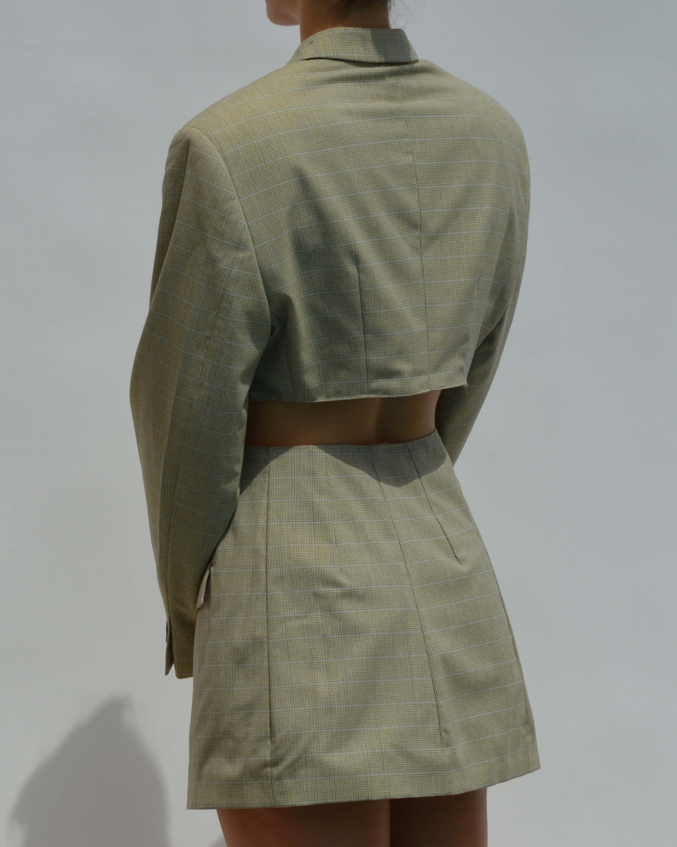 Blaset - Motif à carreaux bleu clair (XS/S)