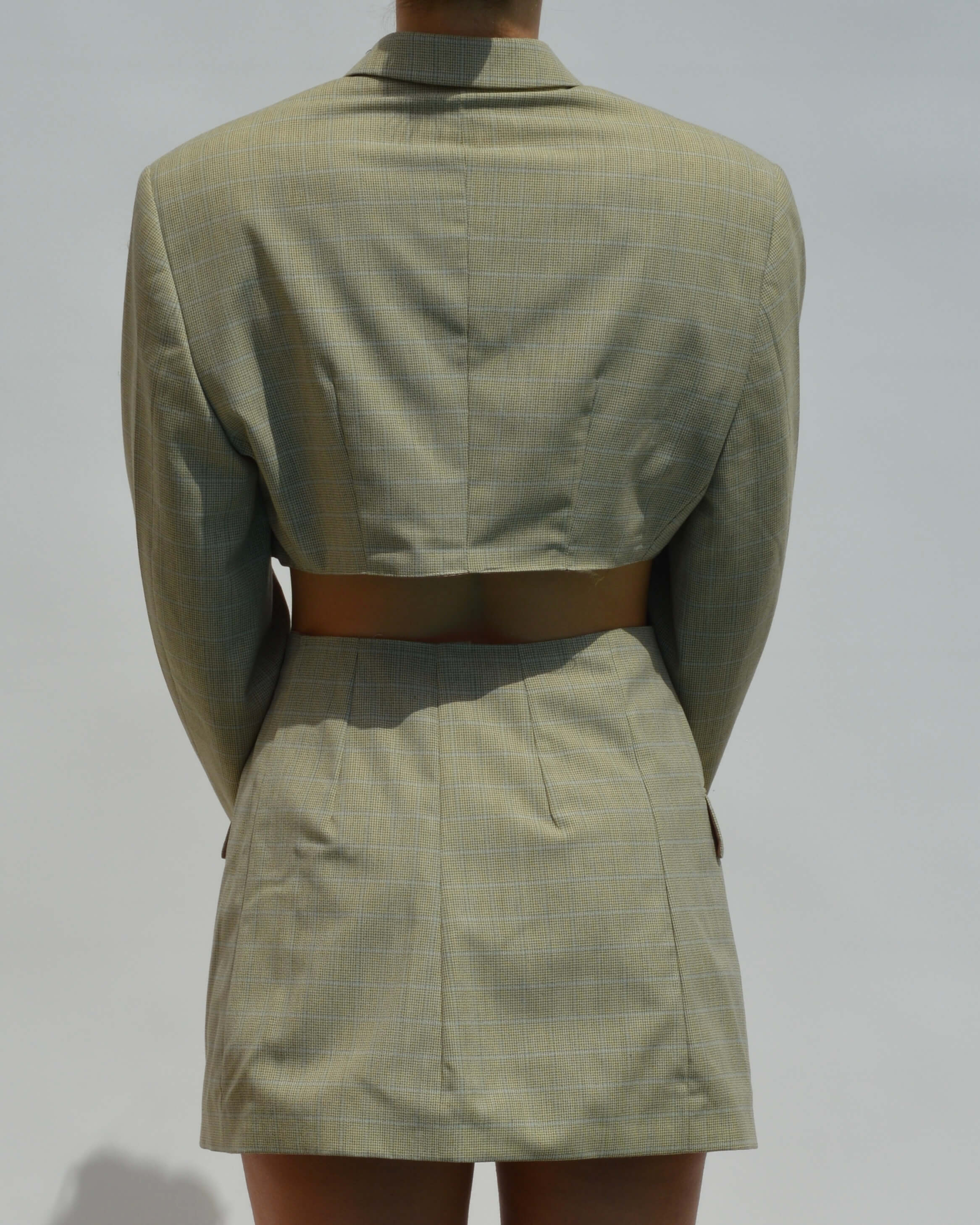 Blaset - Motif à carreaux bleu clair (XS/S)